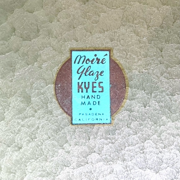 KYES Accents Vintage Mcm Midcentury Modern Moire Glaze Kyes Olive Green Serving Tray Poshmark